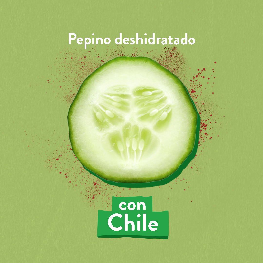Snack Pepino Enchilado Deshidratado (Pack de 6) Moonrisefoods