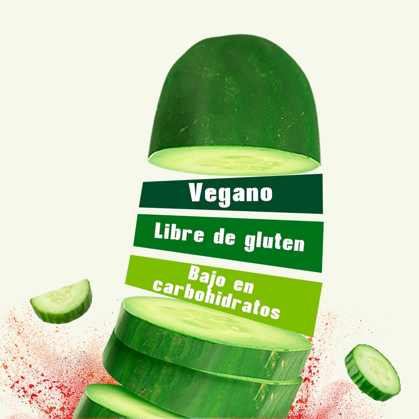 Snack Pepino Enchilado Deshidratado (Pack de 6) Moonrisefoods