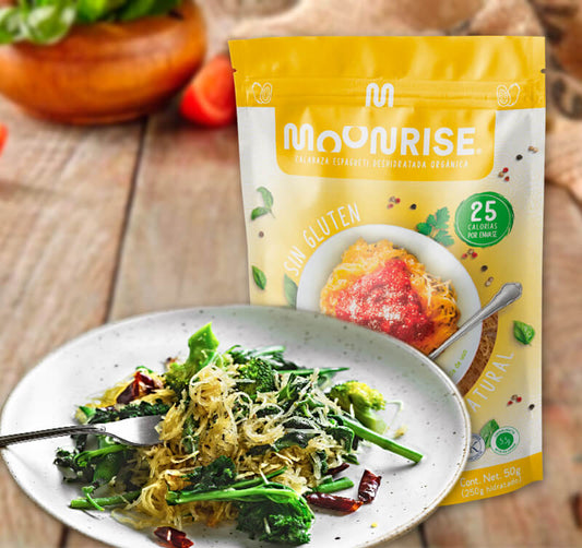 Espagueti con Vegetales Moonrisefoods