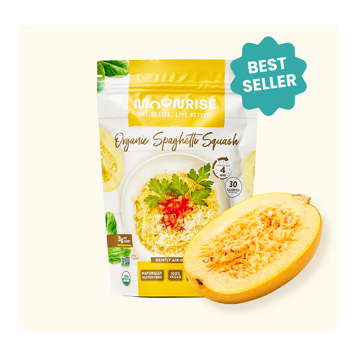 Organic Dried Spaghetti Squash Moonrisefoods