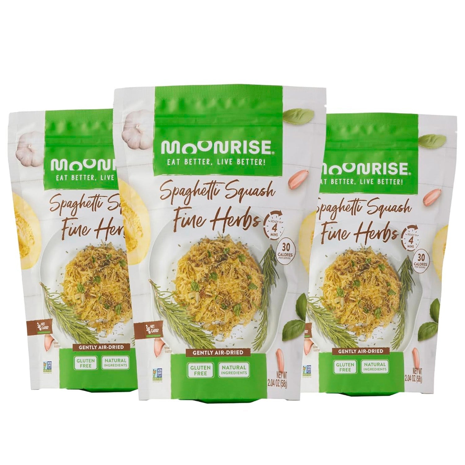 Dried Spaghetti Squash Fine Herbs 3 Pack MOONRISE