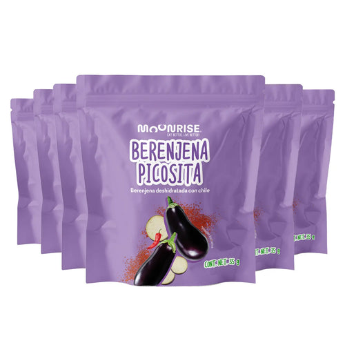 Berenjena Enchilada Deshidratada 6 Pack Moonrisefoods