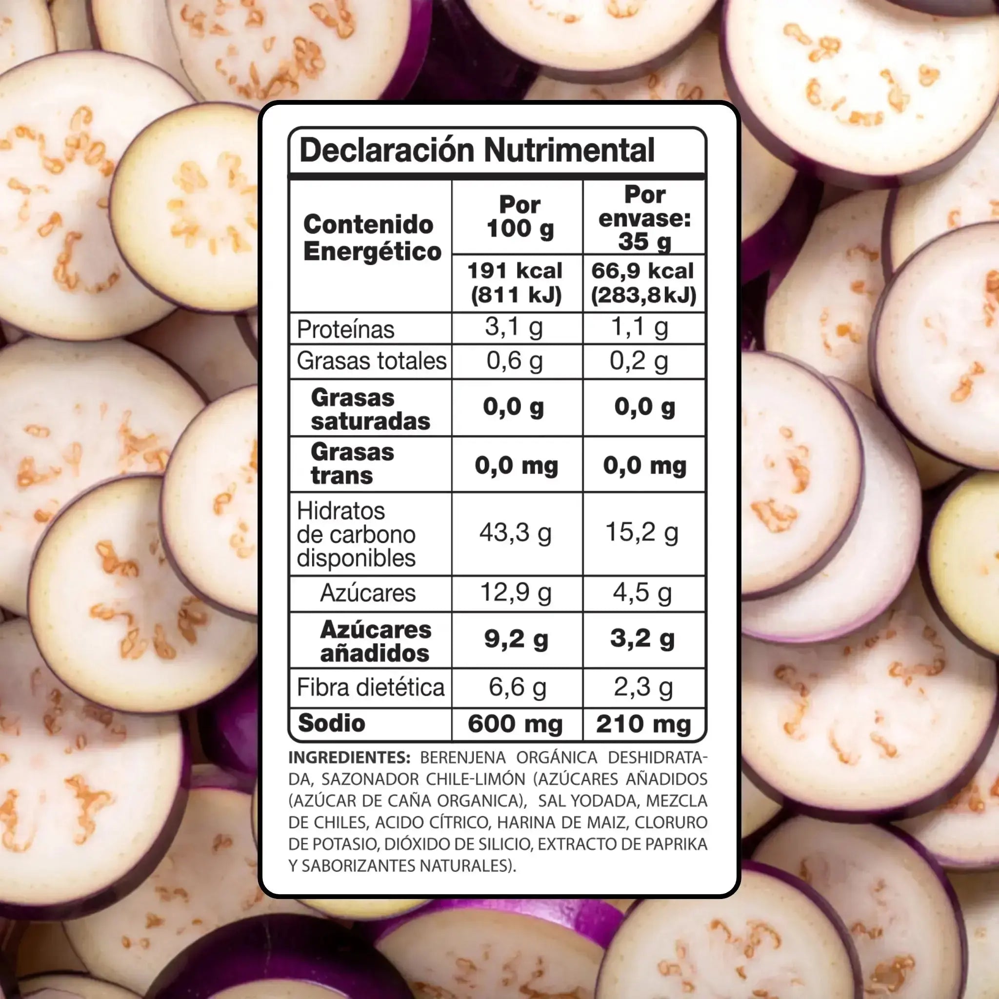 Berenjena Enchilada Deshidratada (Copia) (Copia) Moonrisefoods