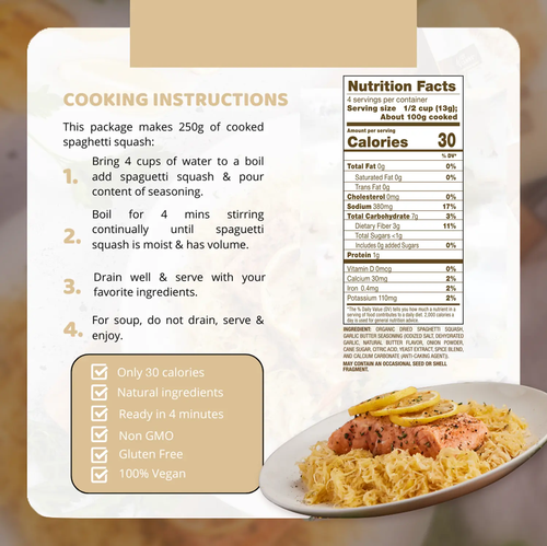 Dried Spaghetti Squash Garlic Butter MOONRISE