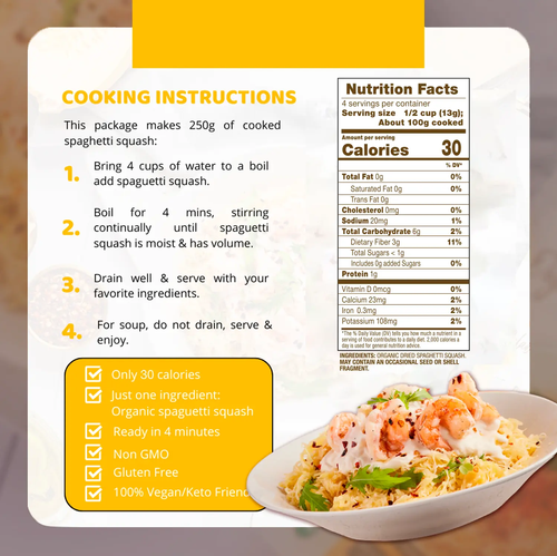 Organic Dried Spaghetti Squash MOONRISE