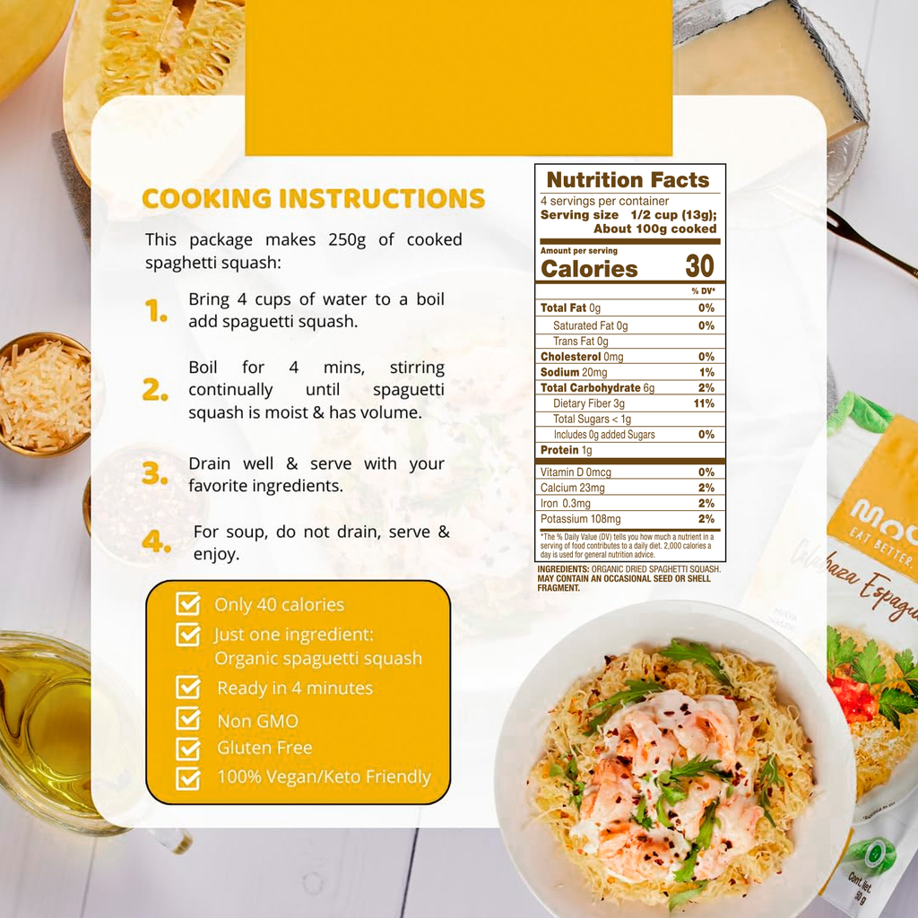 Organic Dried Spaghetti Squash 3 Pack Moonrisefoods