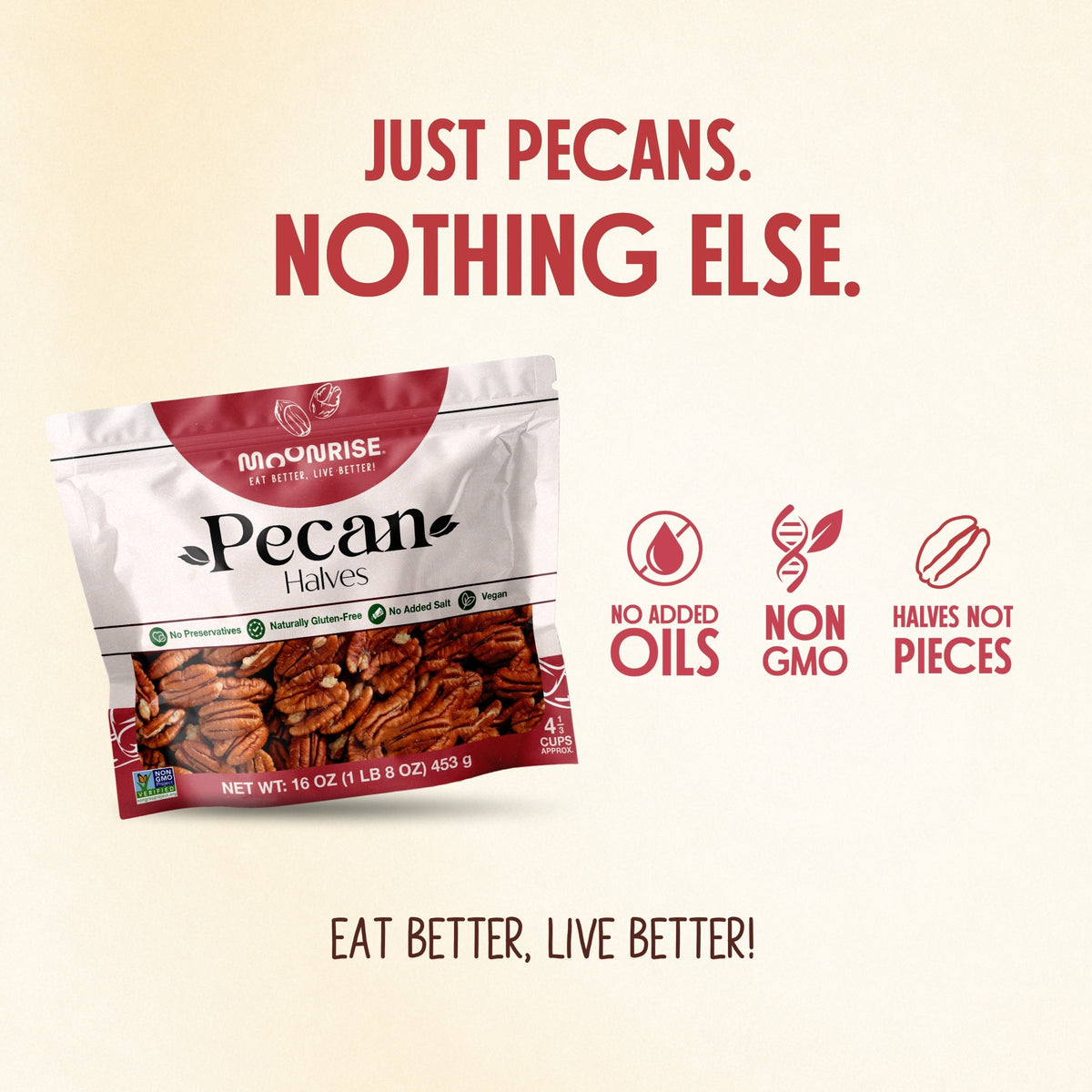 Pecan Halves Moonrisefoods