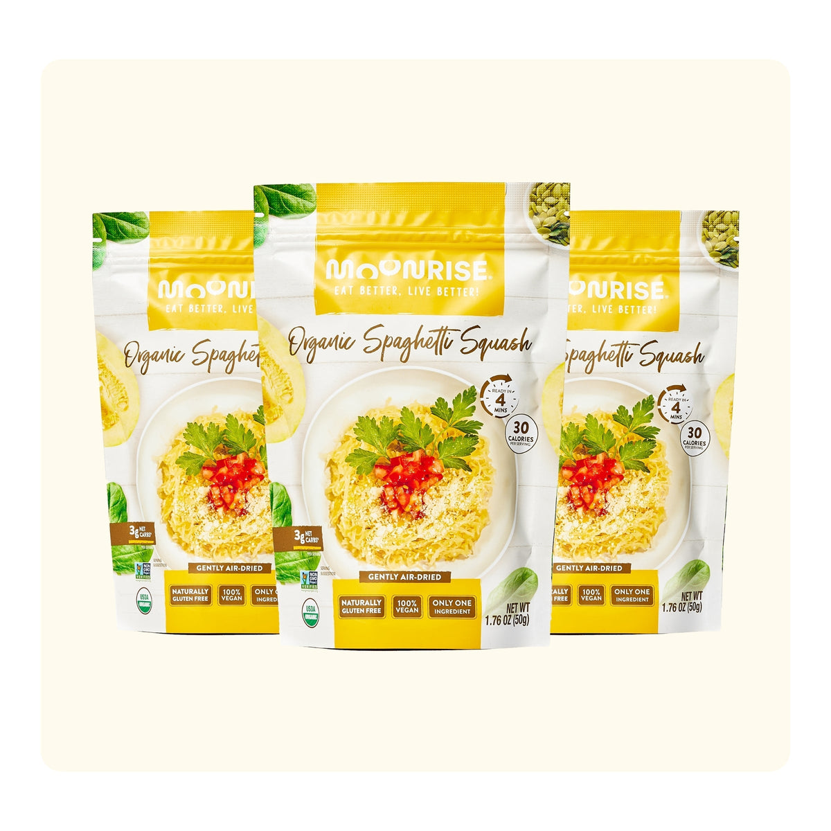 Organic Dried Spaghetti Squash 3 Pack Moonrisefoods