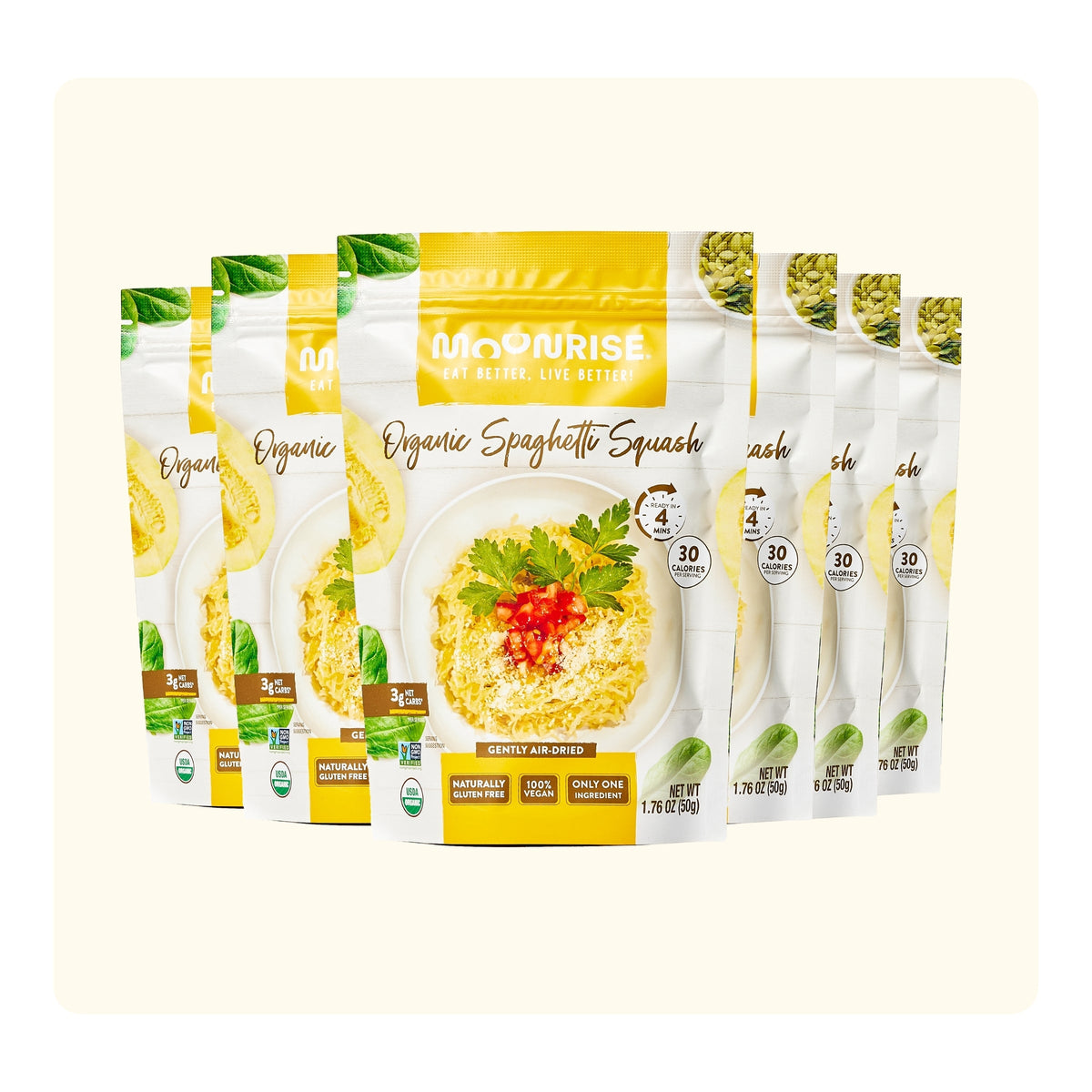 Organic Dried Spaghetti Squash 6 Pack Moonrisefoods